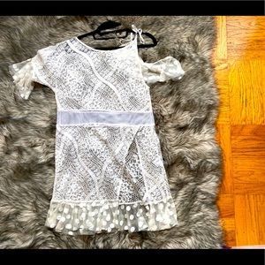 Cover up, slip sheer dress.